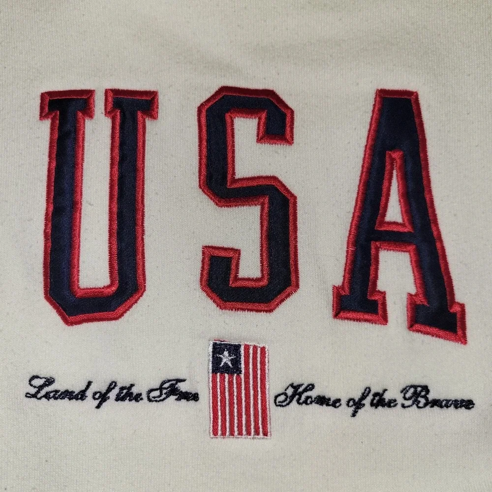 Vintage Tee Jays Crewneck Sweatshirt Men's  Size XL Made In USA Land Of The Free